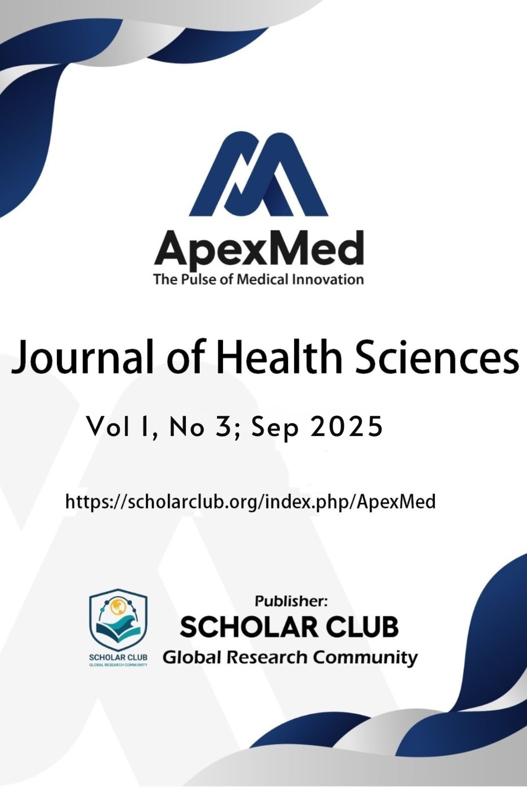 					View Vol. 1 No. 3 (2025): ApexMed Journal of Health Sciences
				